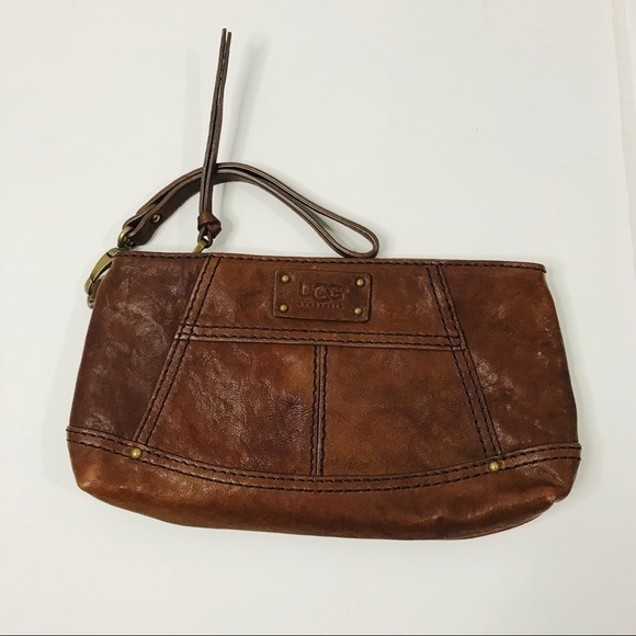UGG Handbags - UGG Brown Leather Clutch❗️PRICE IS FIRM❗️